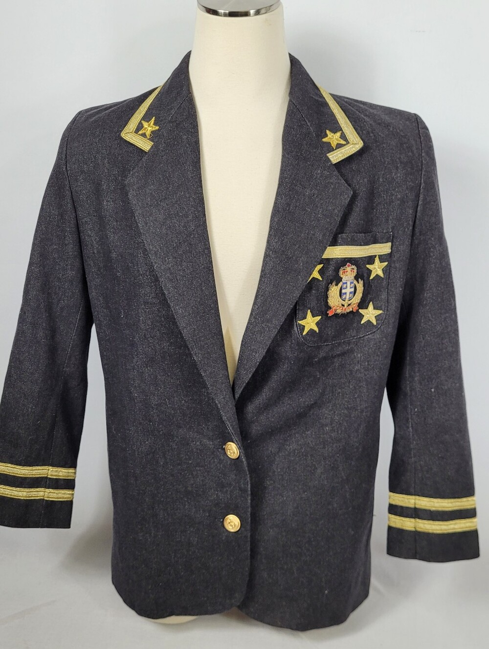 Military inspired captain's jacket